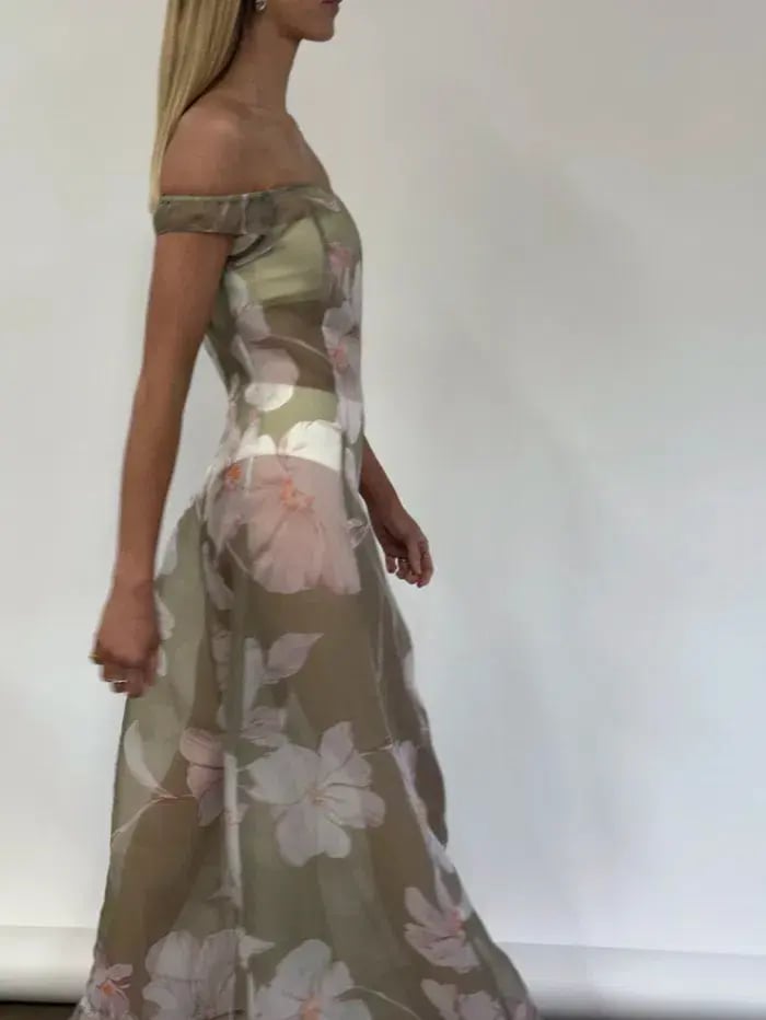 By Nicola Clementine Maxi Dress in Peppermint Floral Size 12 photo 3
