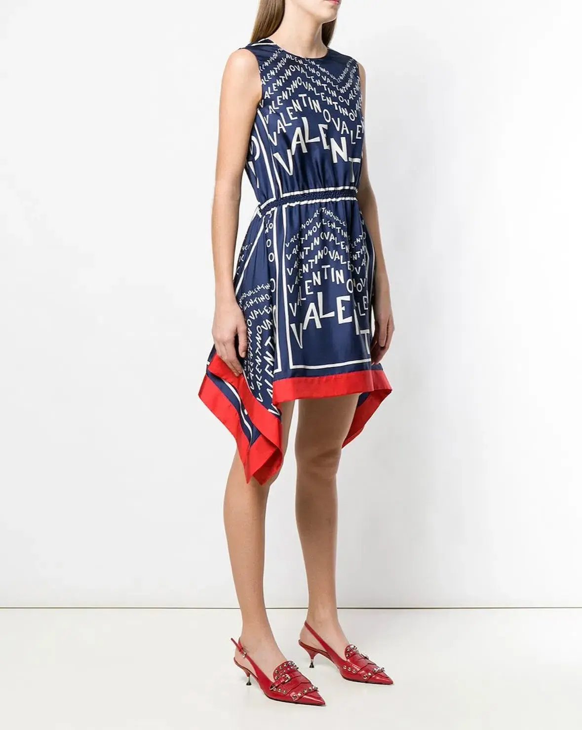 Valentino Garavani Silk Puzzle Print Dress IT38/AU 8 photo 2