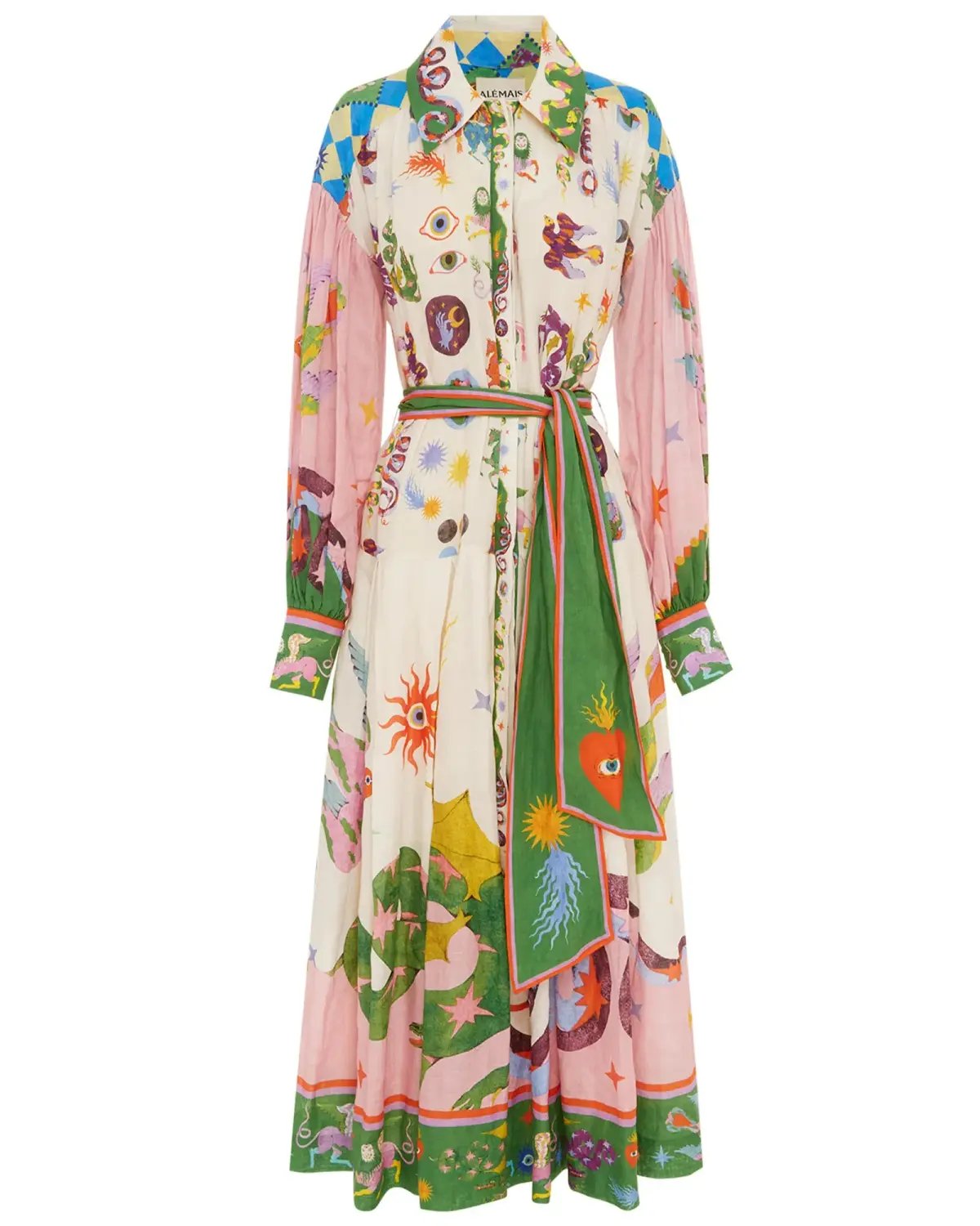 Alemais Seeker Shirtdress Multi Size AU 14 photo 4