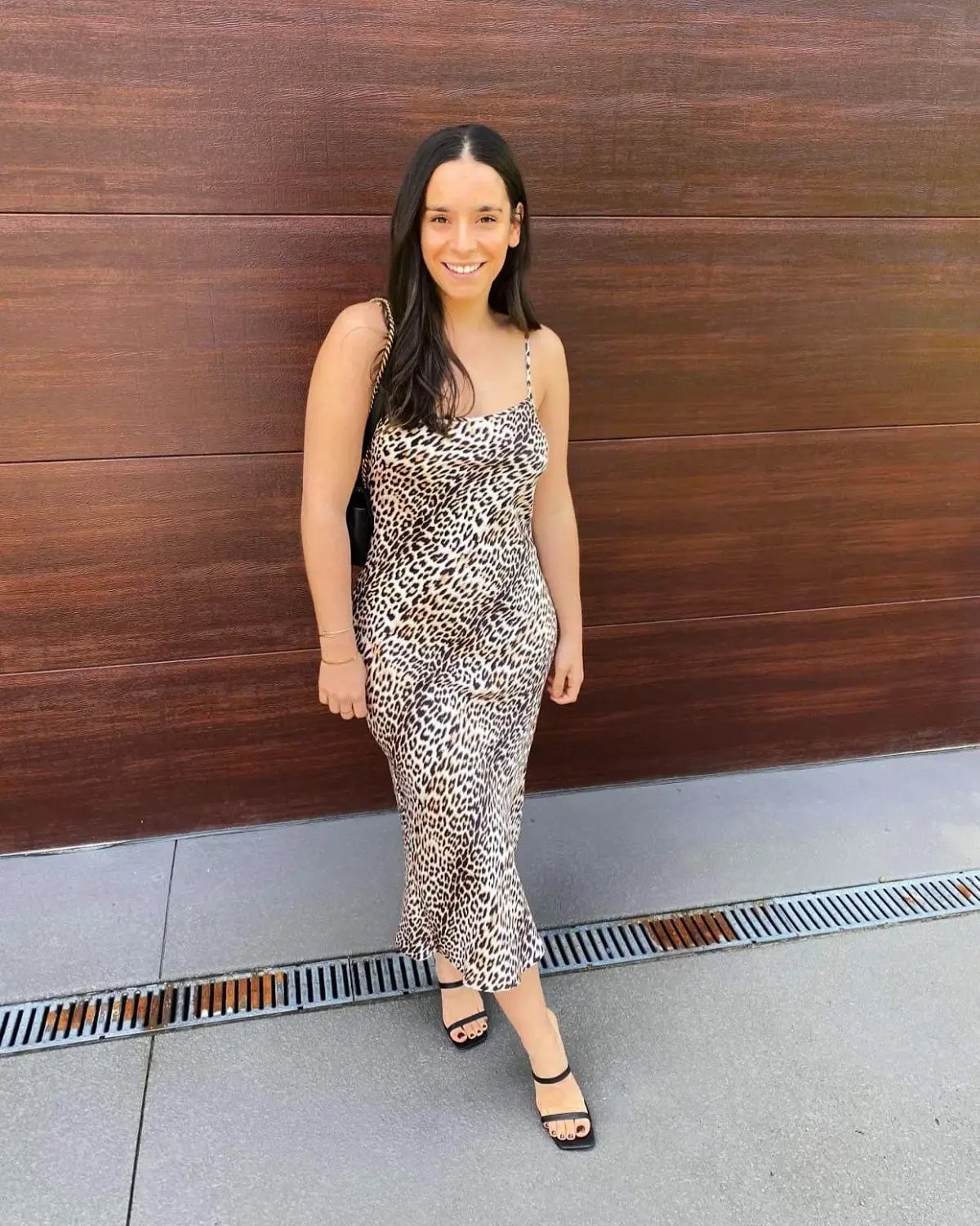 Bec & Bridge Feline Midi Dress in Leopard Print Size 8 photo 2