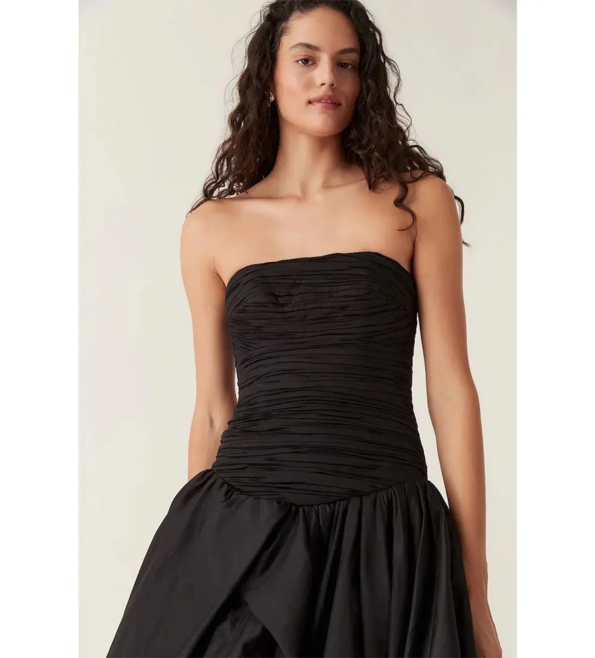 Aje Violette Bubble Hem Maxi Dress Black Size AU 14 photo 2