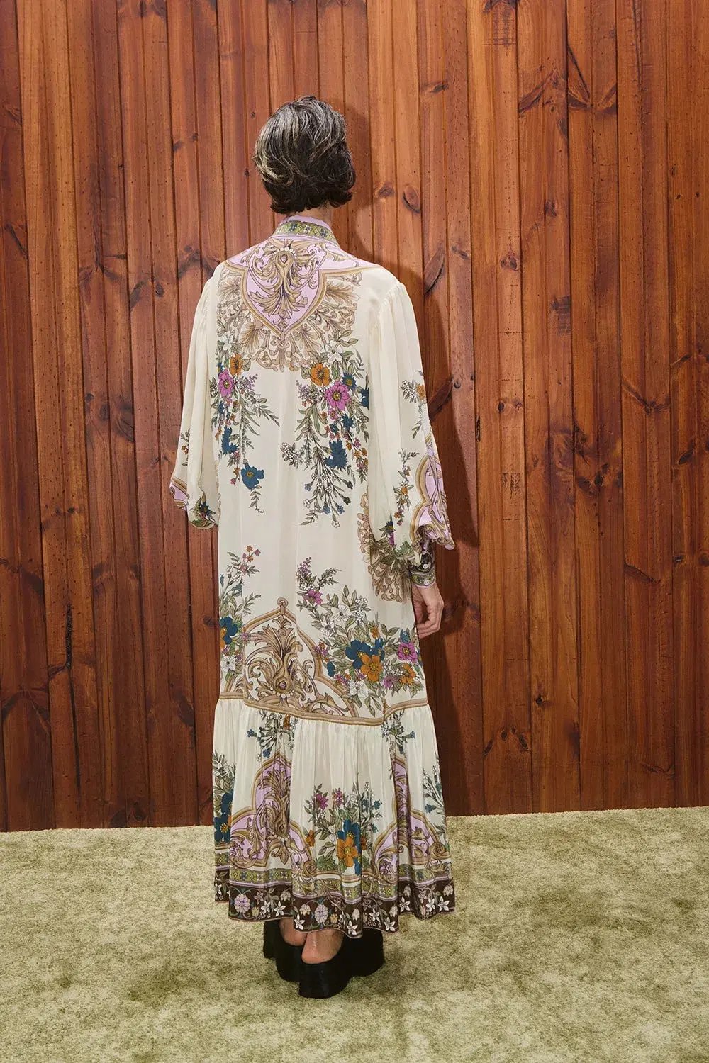 Alemais Antoinette Shirt Midi Print Dress Size 14 photo 3