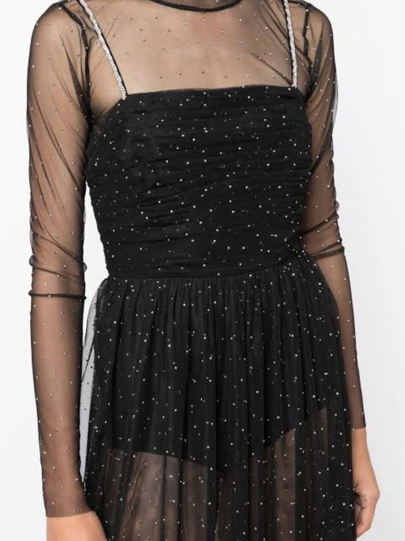 Rebecca Vallance Alyssa Sheer Midi Dress photo 3