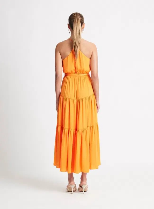 Sheike Sirocco Maxi Dress Orange Size 16 photo 2