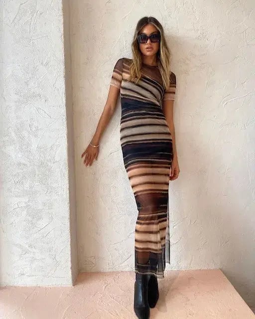 Bec & Bridge Watercolour Maxi Dress Print Size 10 photo 2