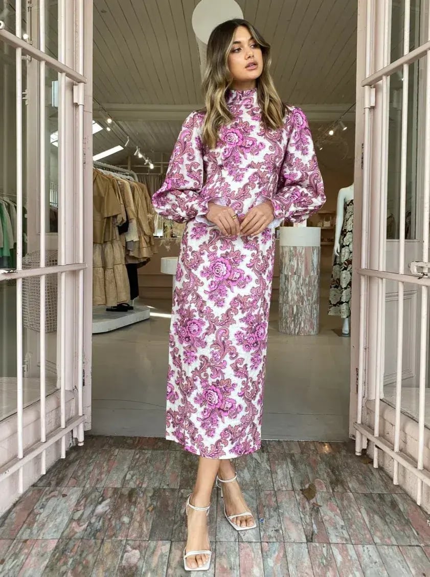 Alemais - Isla Midi Dress Print - Size 10 photo 2