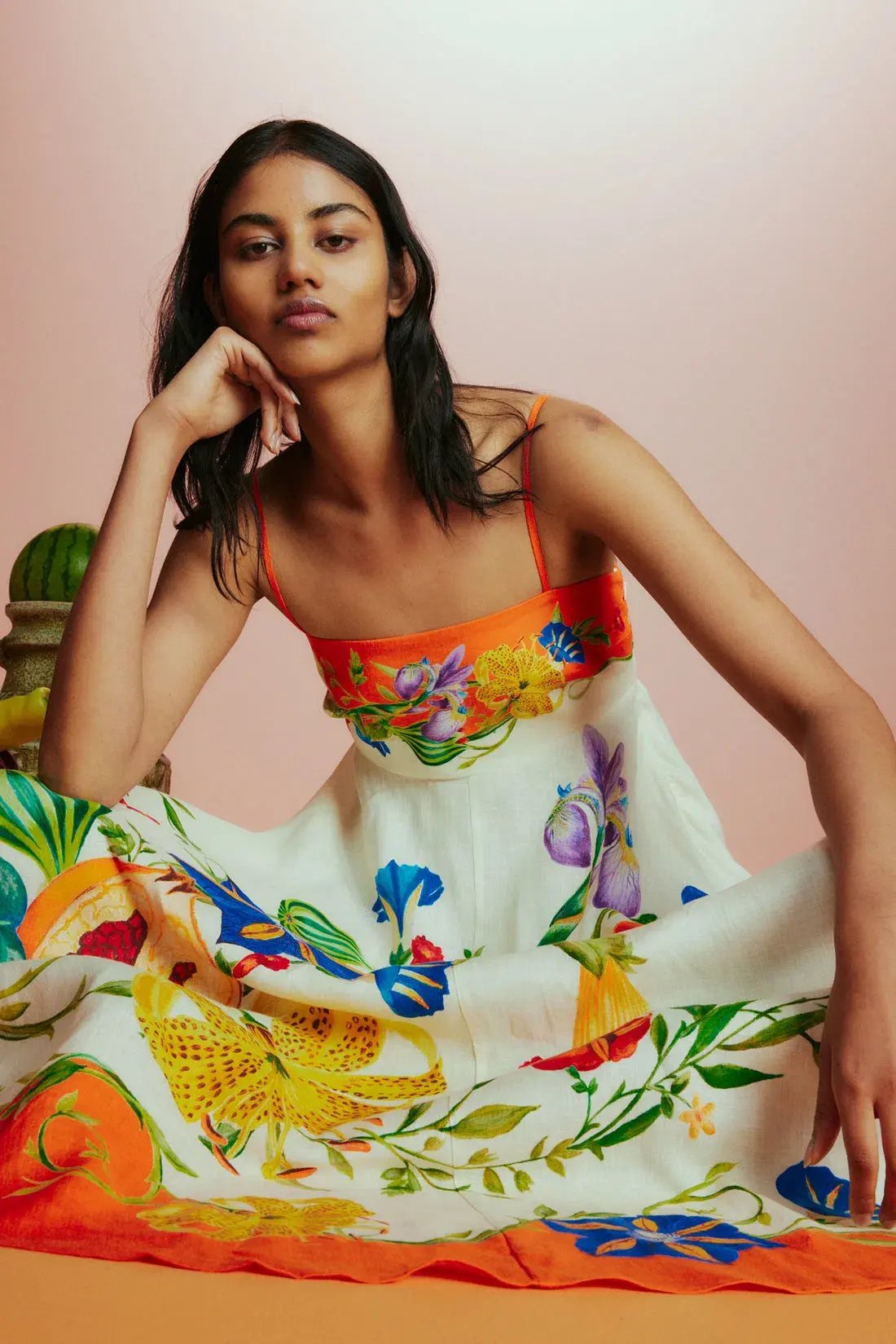 Alemais Flores Sundress Multi Size 16 photo 2