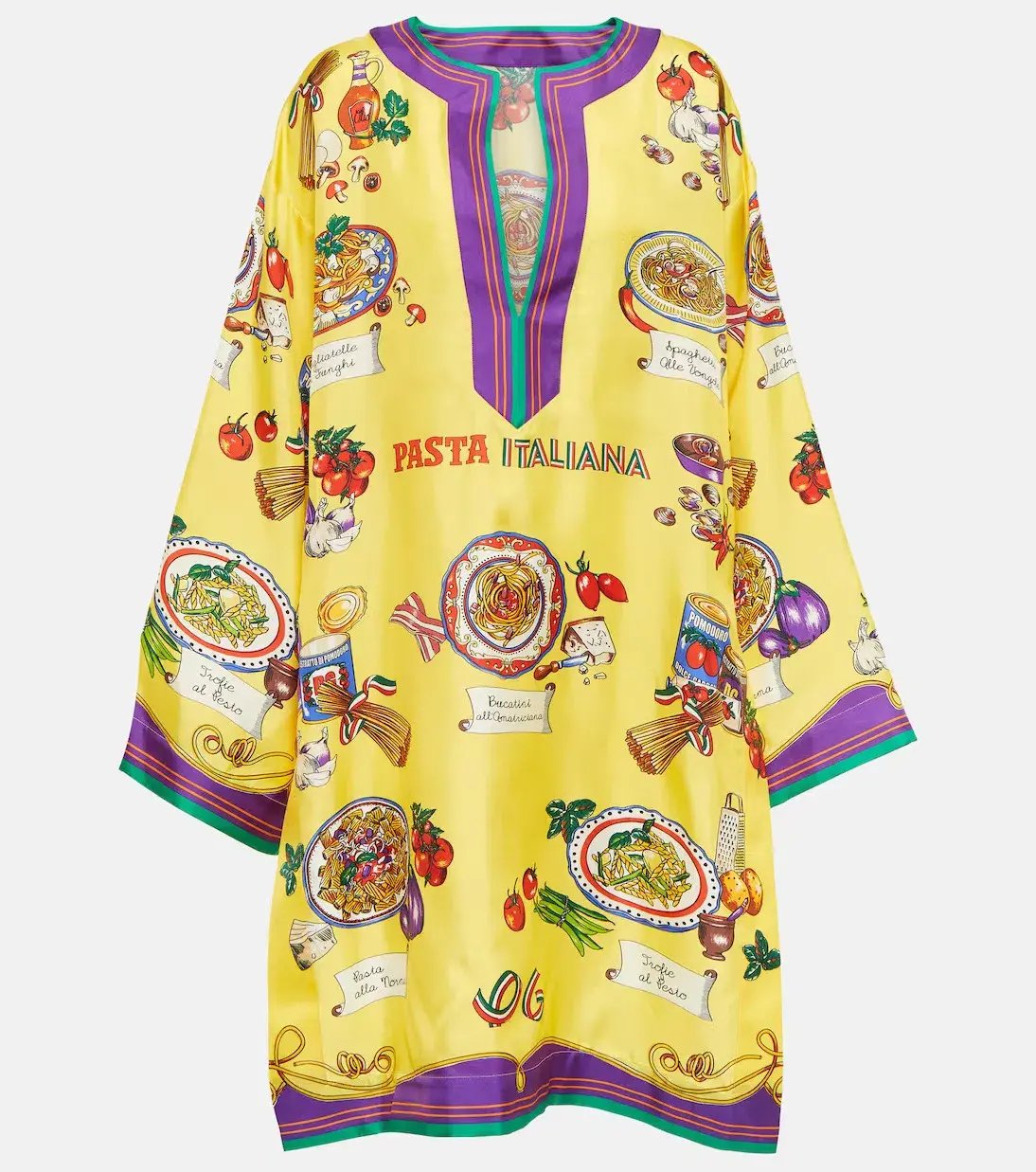 Dolce & Gabbana Silk Kaftan Print Size 12 photo 4