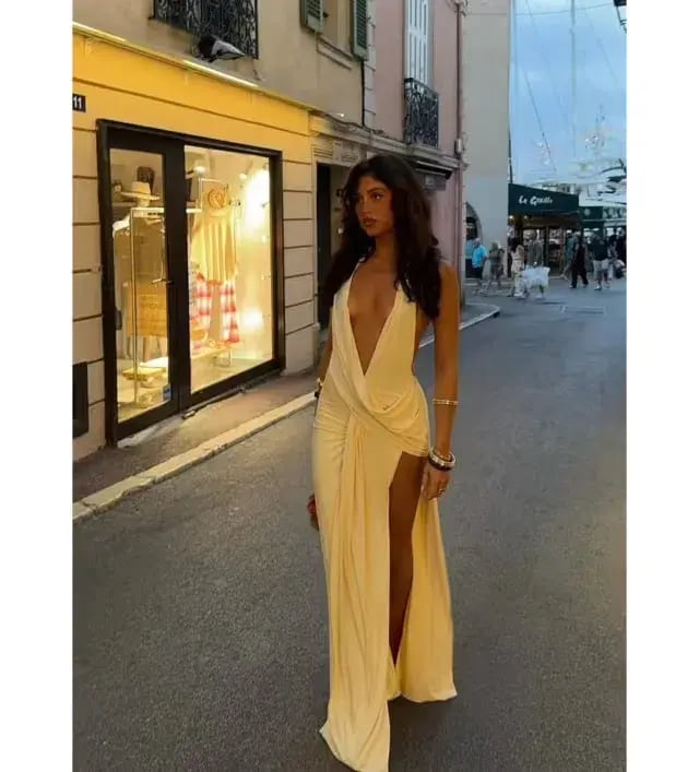 Natalie Rolt Winona Gown Yellow Lemon Size 8 (1) photo 4