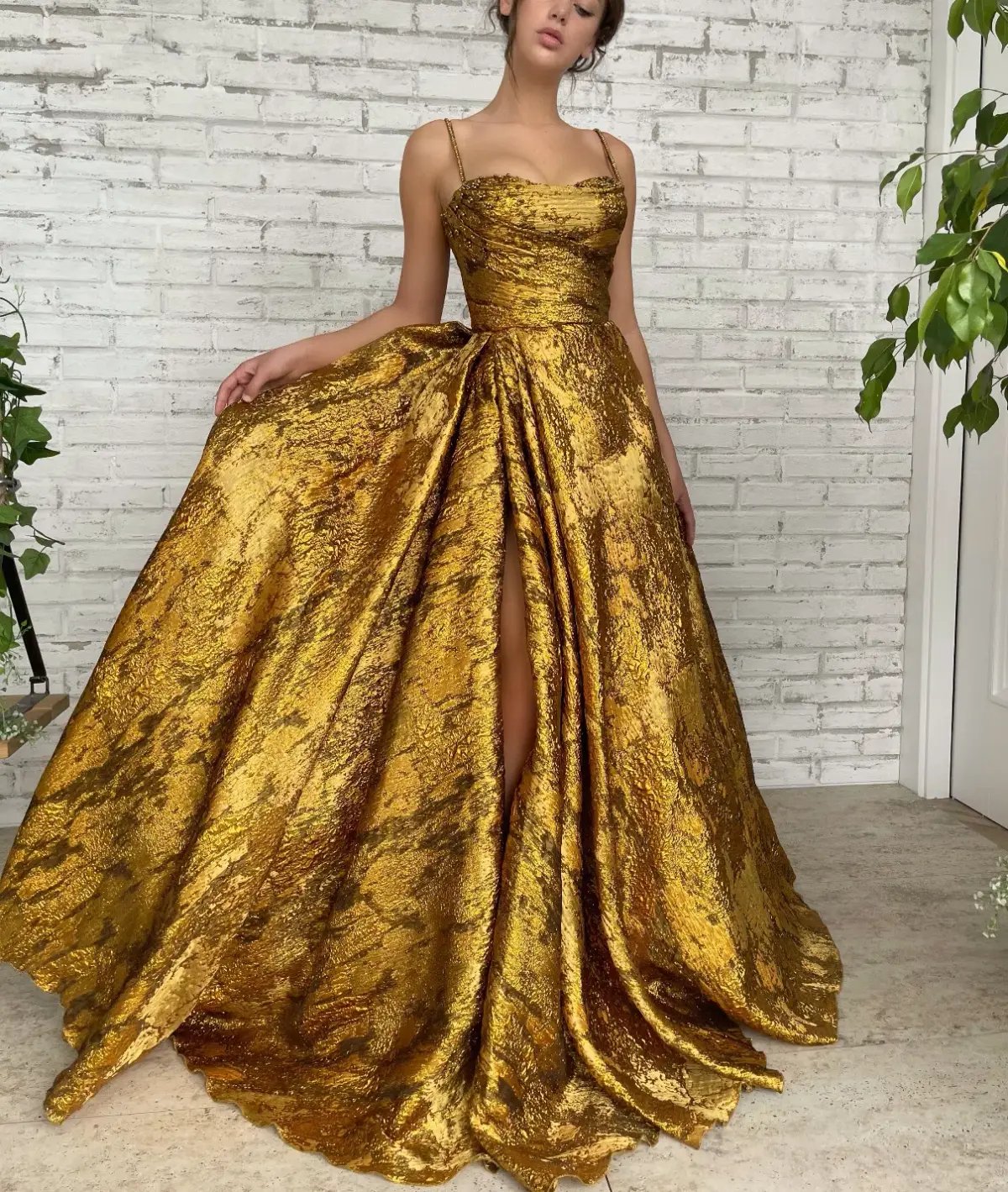 Teuta Matoshi Autumn Leaves Gown photo 3