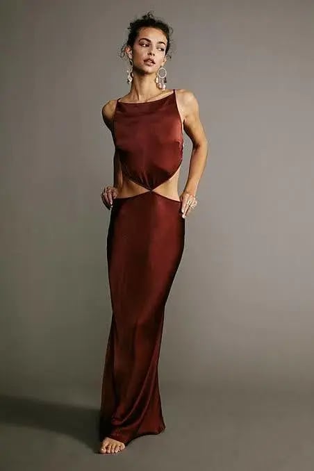 Bec & Bridge Midi Dress Red Size 8 photo 2