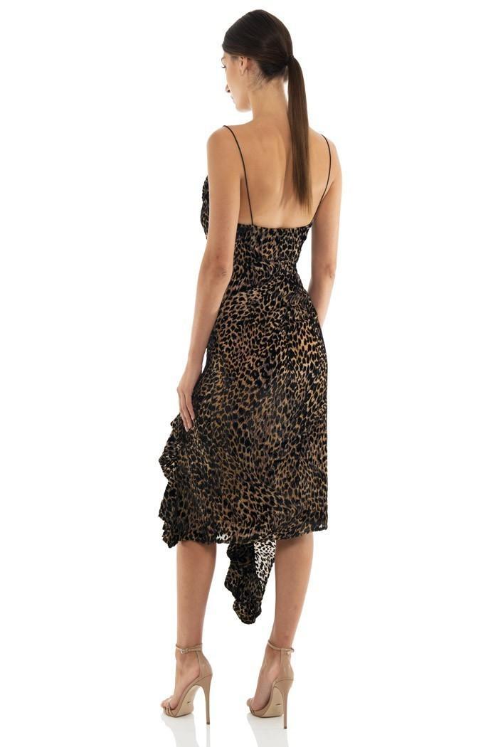 MISHA Emilia Dress Animal Print Size 8/S photo 3