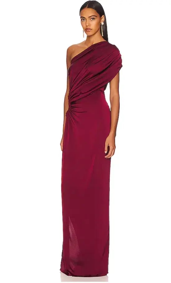 Andrea Iyamah x Revolve Aylo One Shoulder Dress Oxblood Size S / Au 8 photo 4