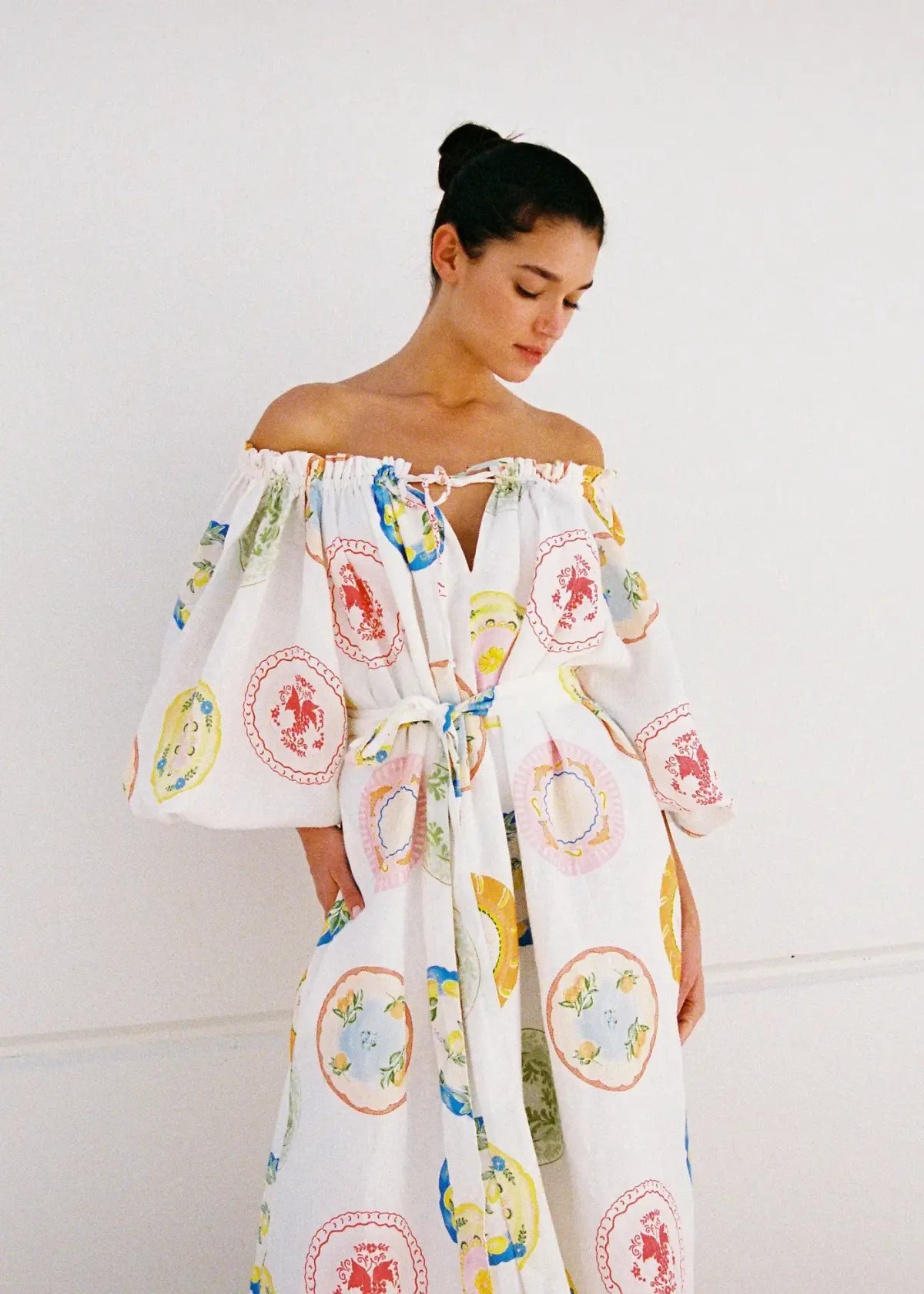 Palm Noose Sicily Dress Multi Print One Size photo 3