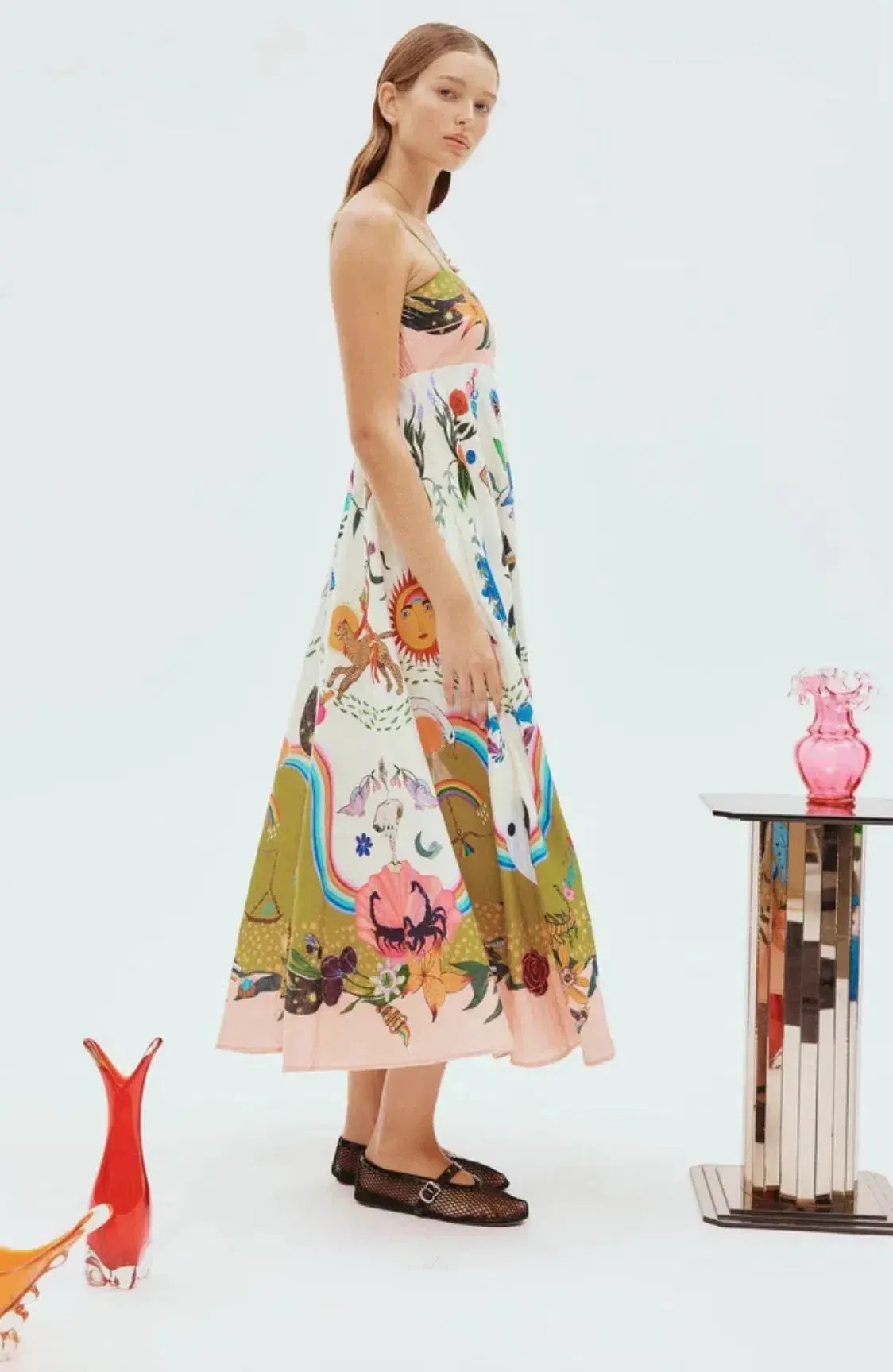 Alemais Evergreen Sundress Print Size 16 photo 2
