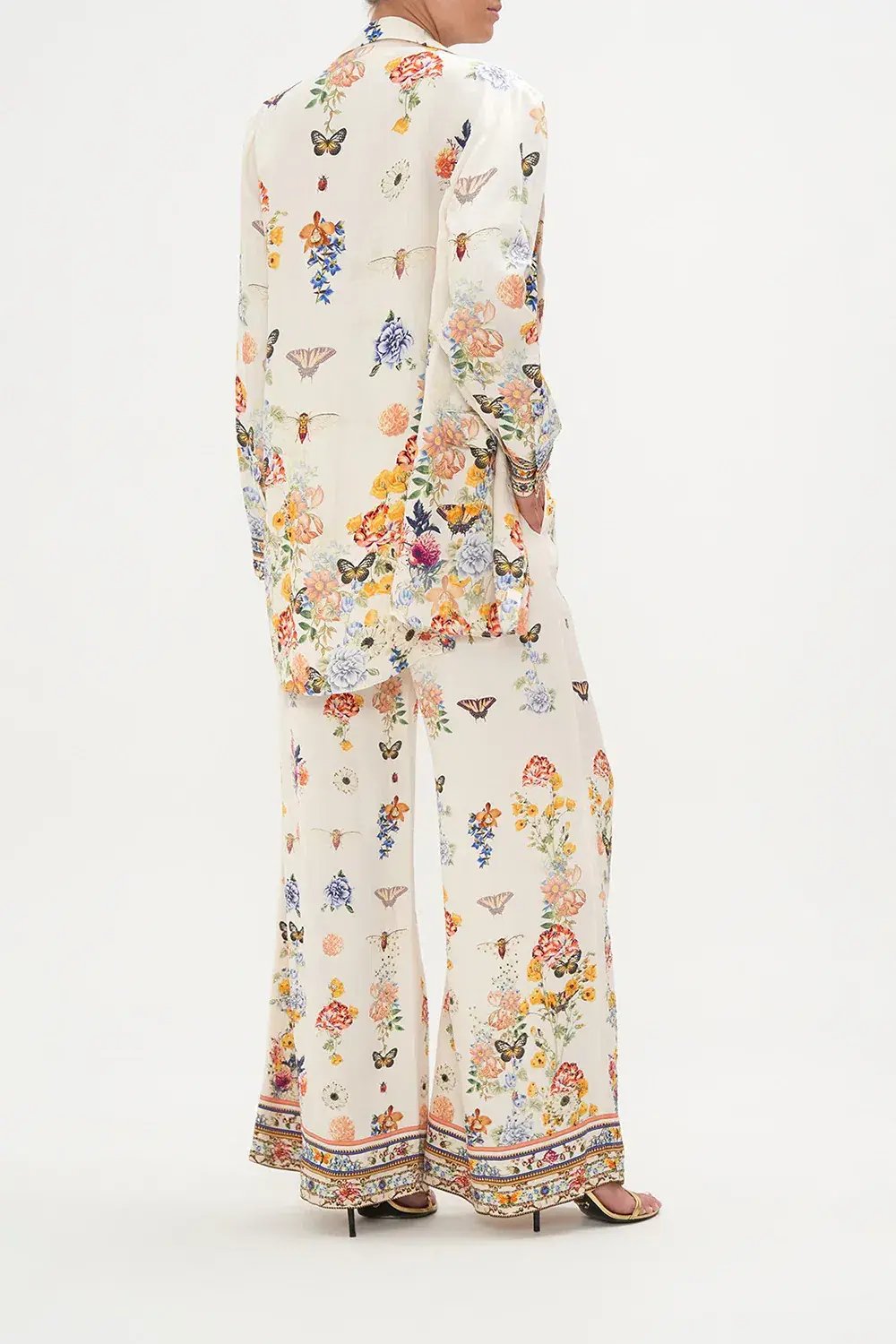 Camilla Double Breasted Soft Jacket Queens Bee Hive Print Size S / AU 10 photo 2