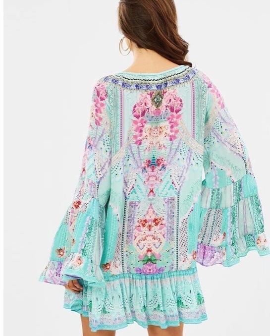 Camilla Garden State A Line Frill Mini Dress Size XL / AU 16 photo 4