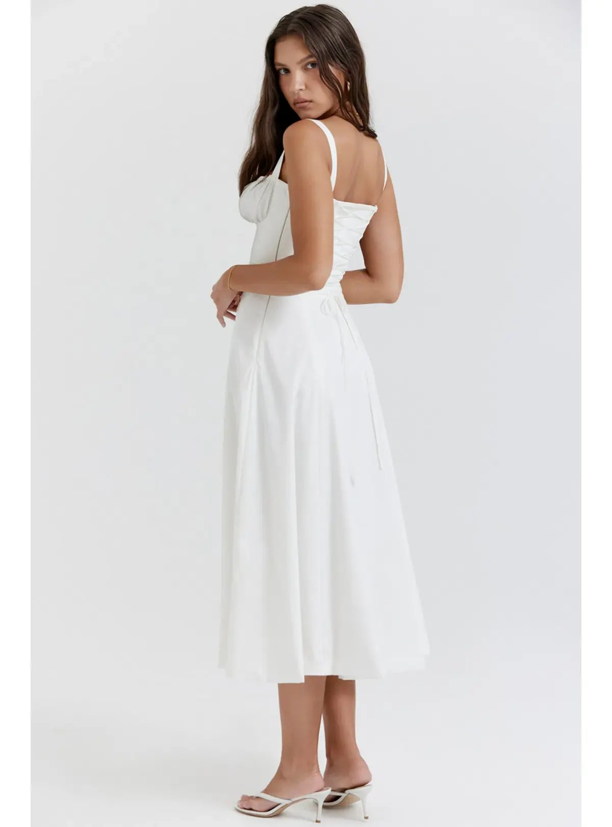 House of CB Carmen Dress White Size S / AU 8 photo 6