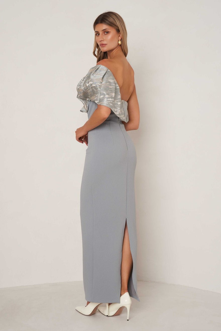 Elle Zeitoune Naomi Dress - Slate Blue photo 3