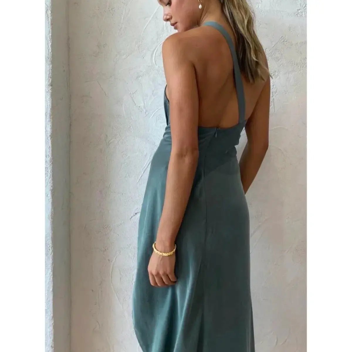 One Fell Swoop Harlequin Dress in Viridian Size 6 photo 3