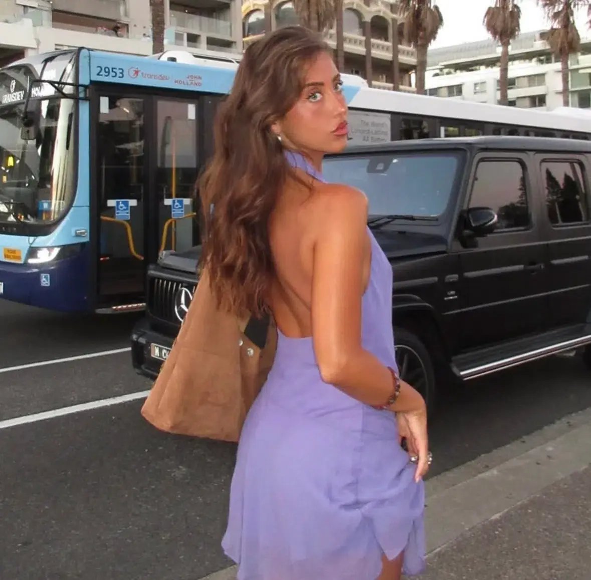Bec & Bridge Maeva Mini Dress Grape Size AU 6 photo 2