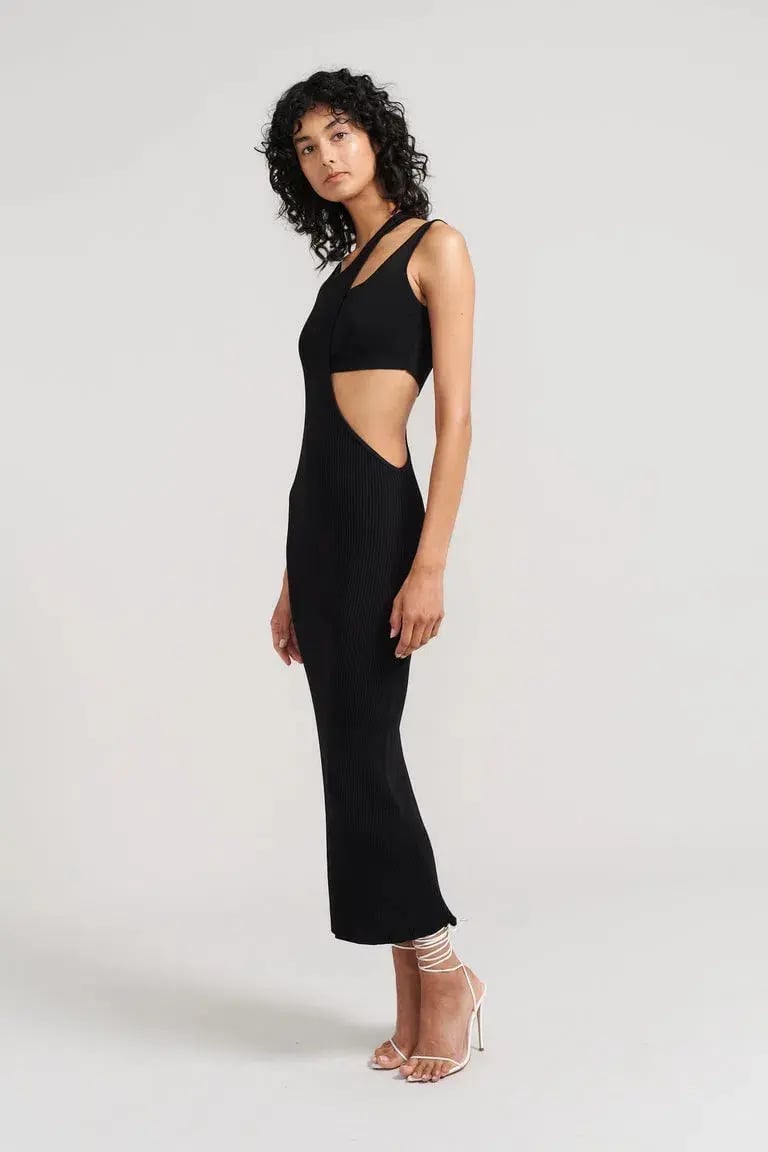 Henne Olympia Midi Dress Black Size S / AU 8 photo 2