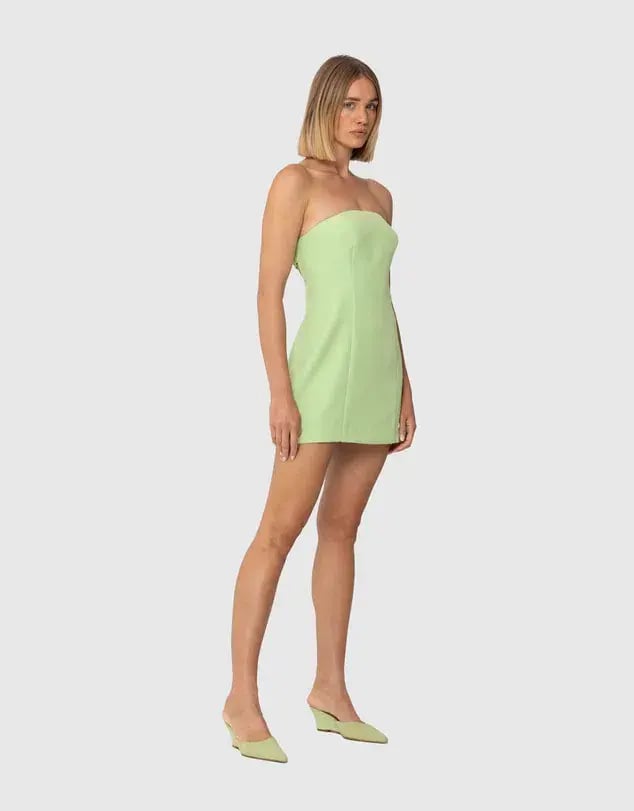 The Wolf Gang Ravello Mini Dress Mint Green Size XS / AU 6 photo 5