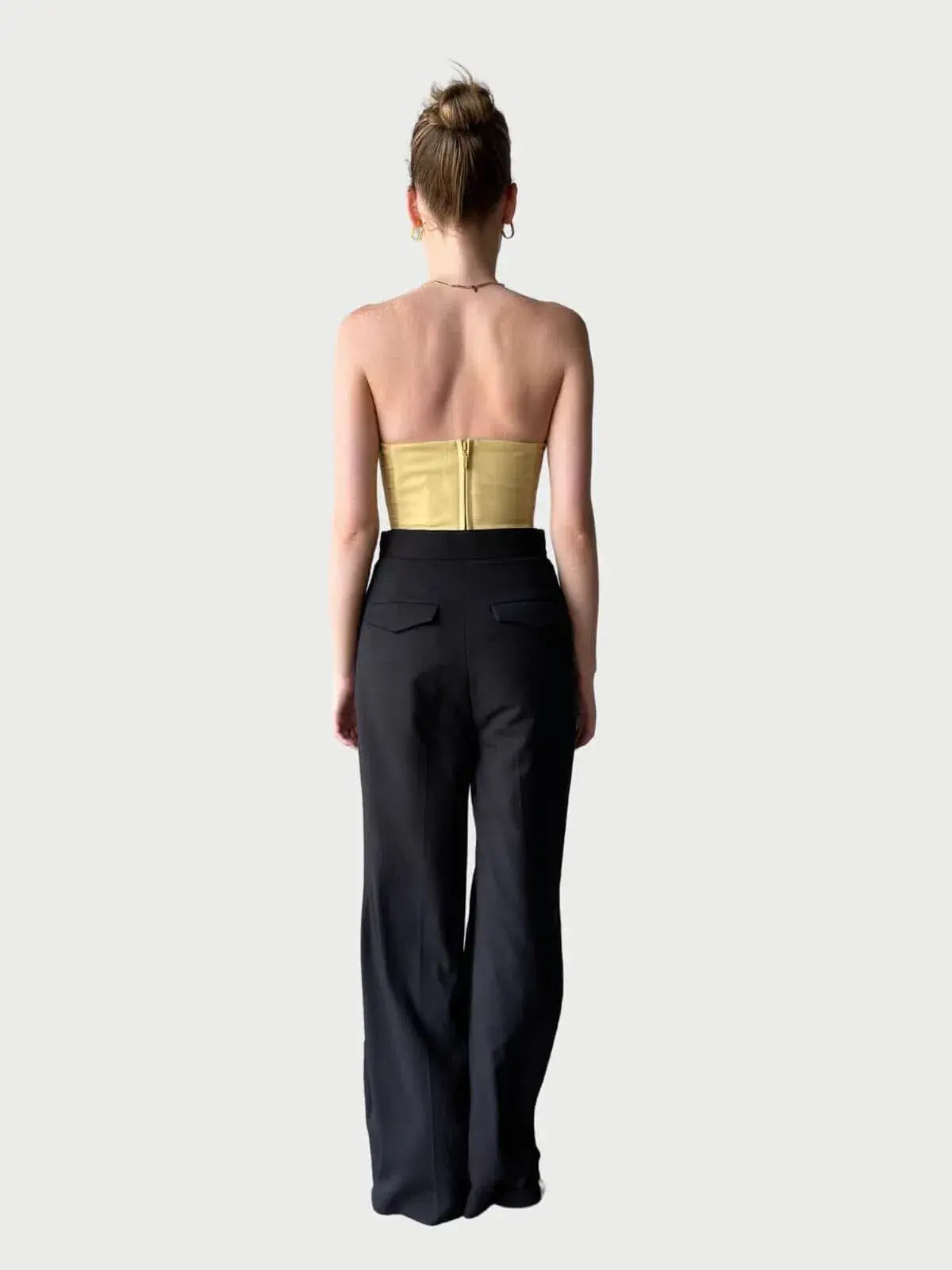 Camilla and Marc Brixton Bodice Mustard Yellow Size AU 8 photo 2