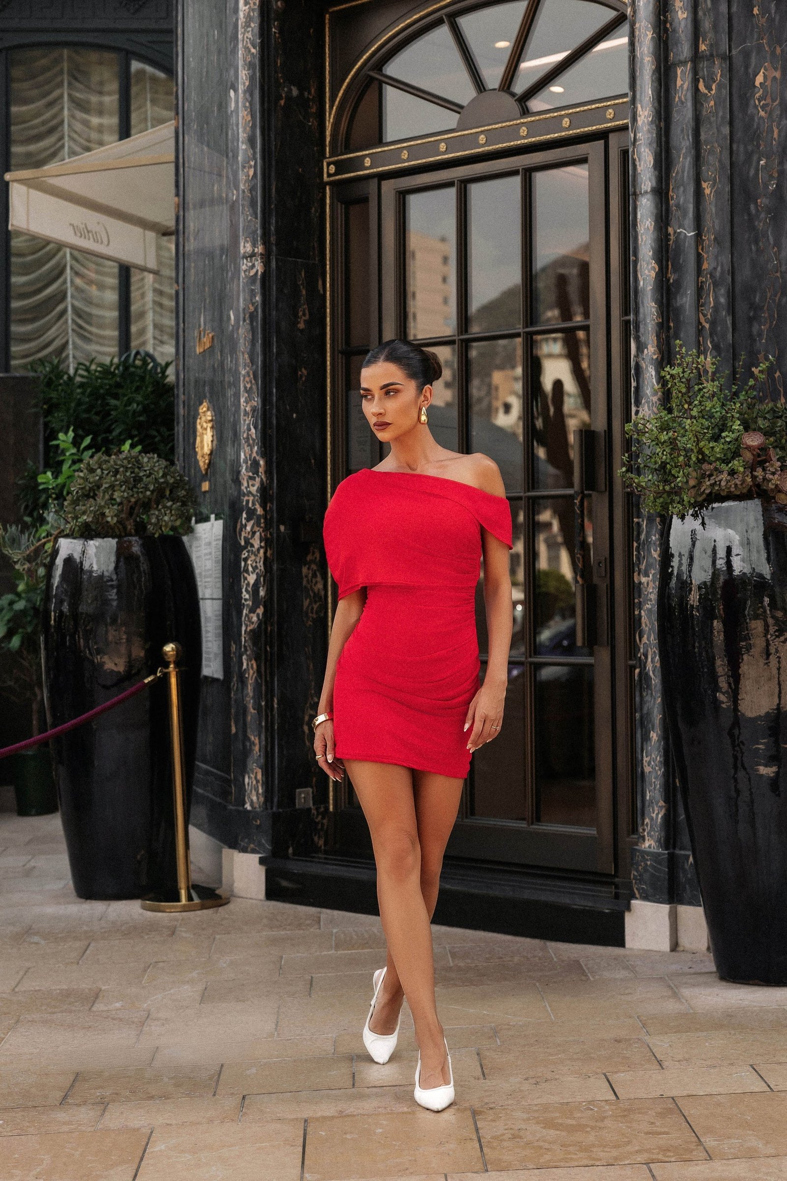 ELLE ZEITOUNE LAYLA DRESS - RED photo 2