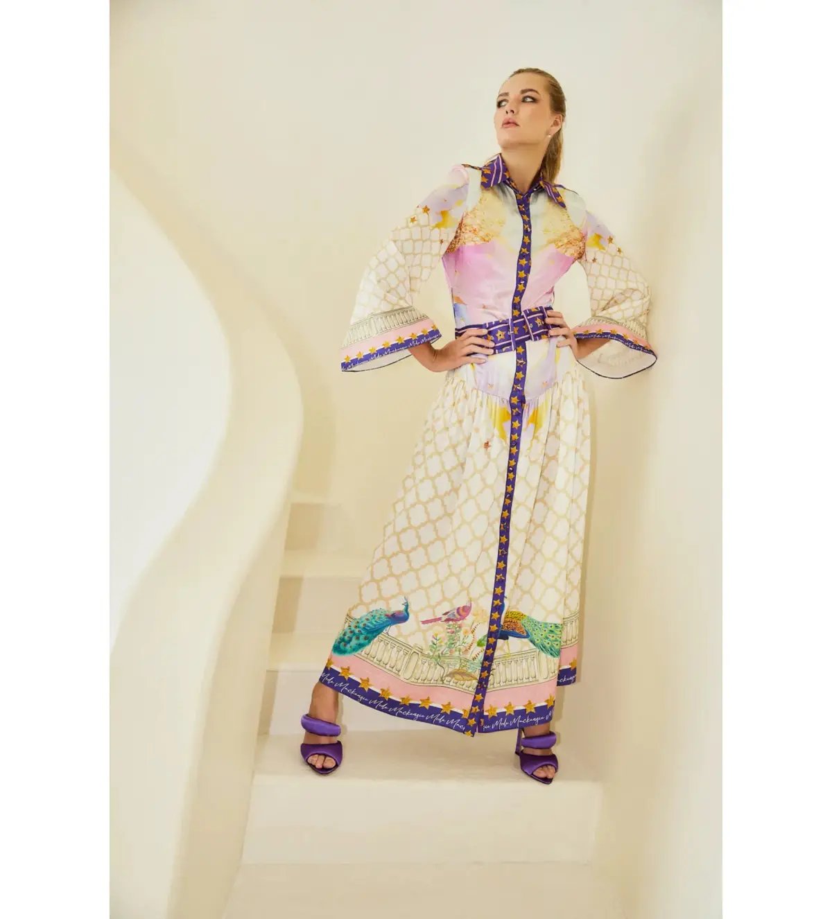 Alémais Holiday Go-to Embroidered Shirt and Skirt Print Size AU 16 photo 12