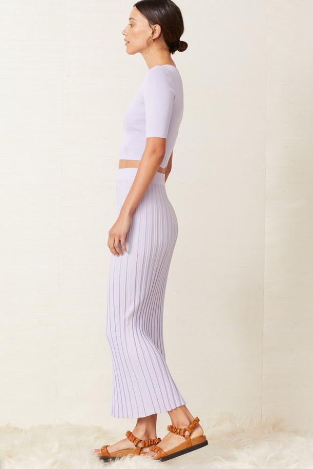 Bec & Bridge Eden Top & Midi Skirt Set Lilac Size 6 photo 4