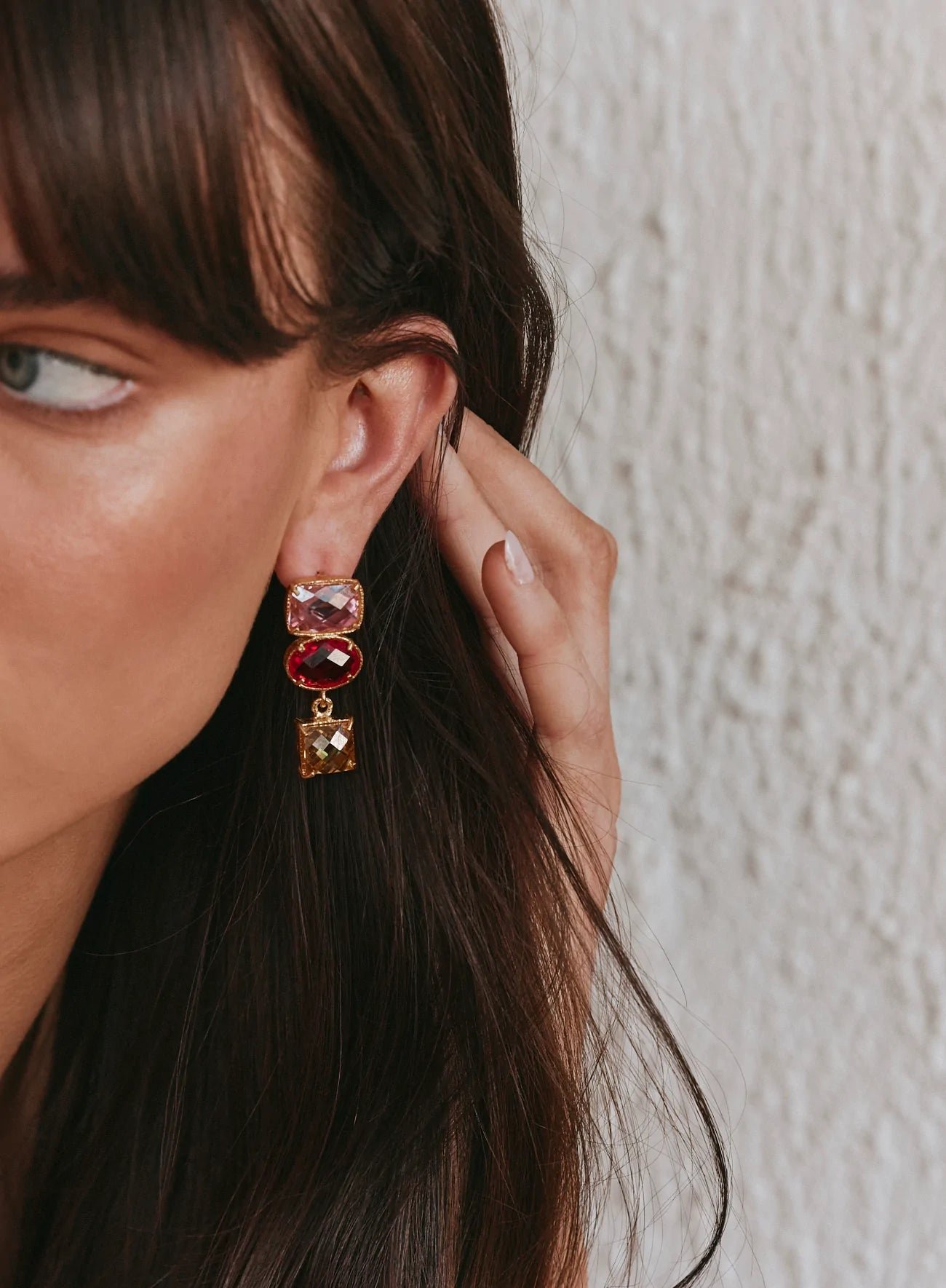 CHRISTIE NICOLAIDES GIOVANNA EARRINGS - PINK photo 2