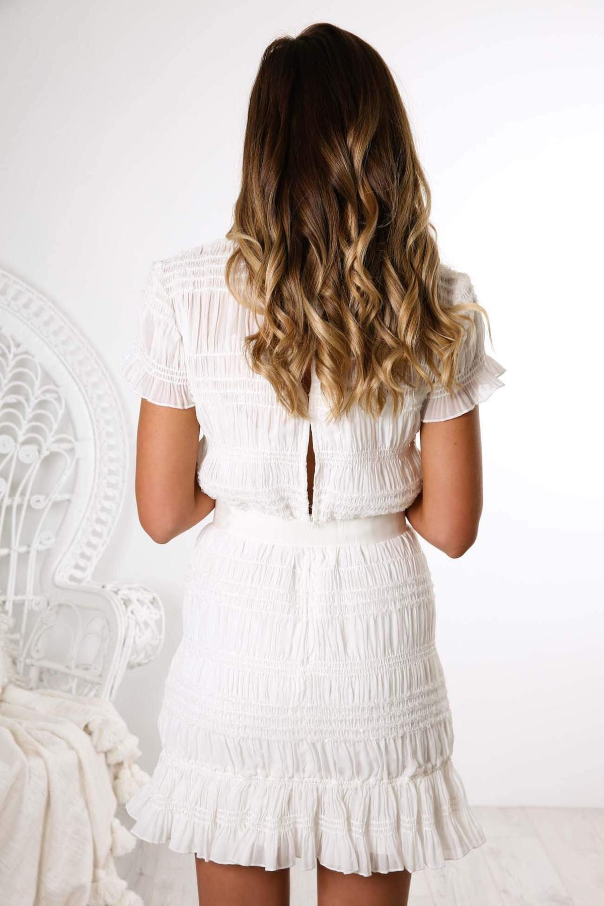 Keepsake The Label Naive Mini Dress white Size 12 photo 3