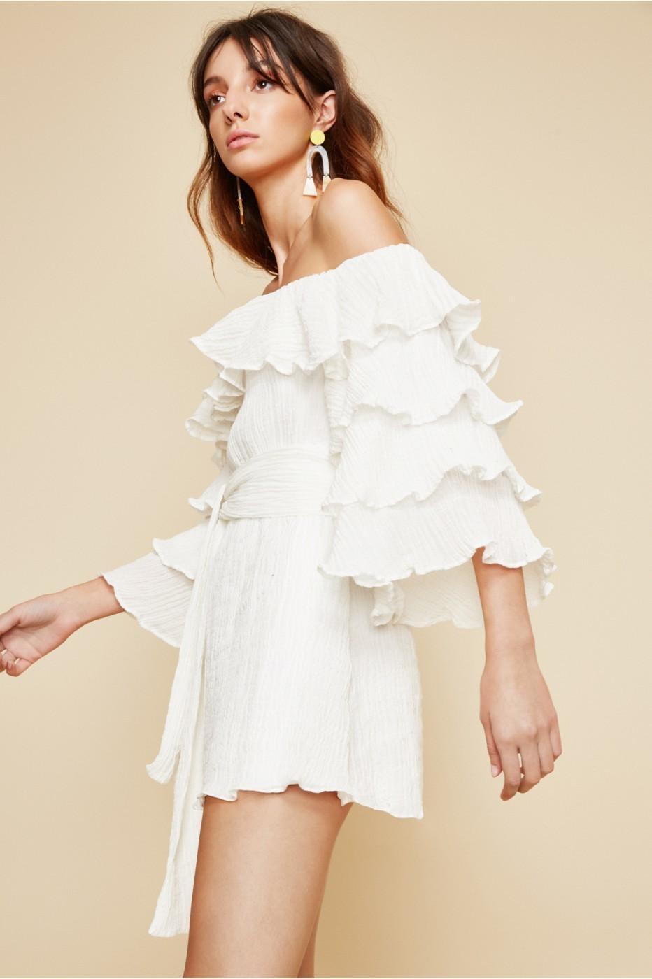 C/MEO Collective Sacrifices Mini Dress White Size XXS/ AU 6 photo 2