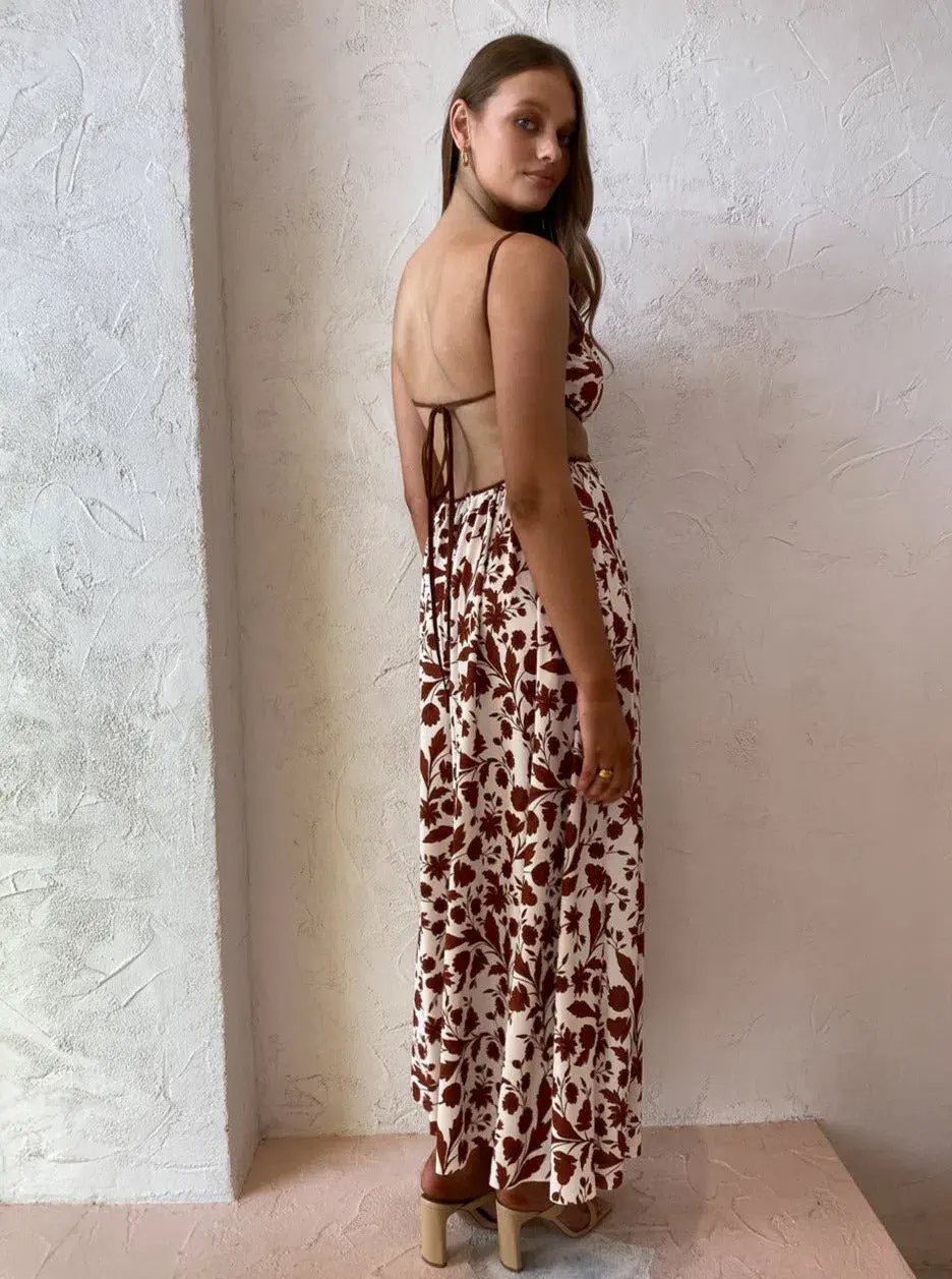 Bec & Bridge Phillipa Maxi Dress Print Size 14 photo 3