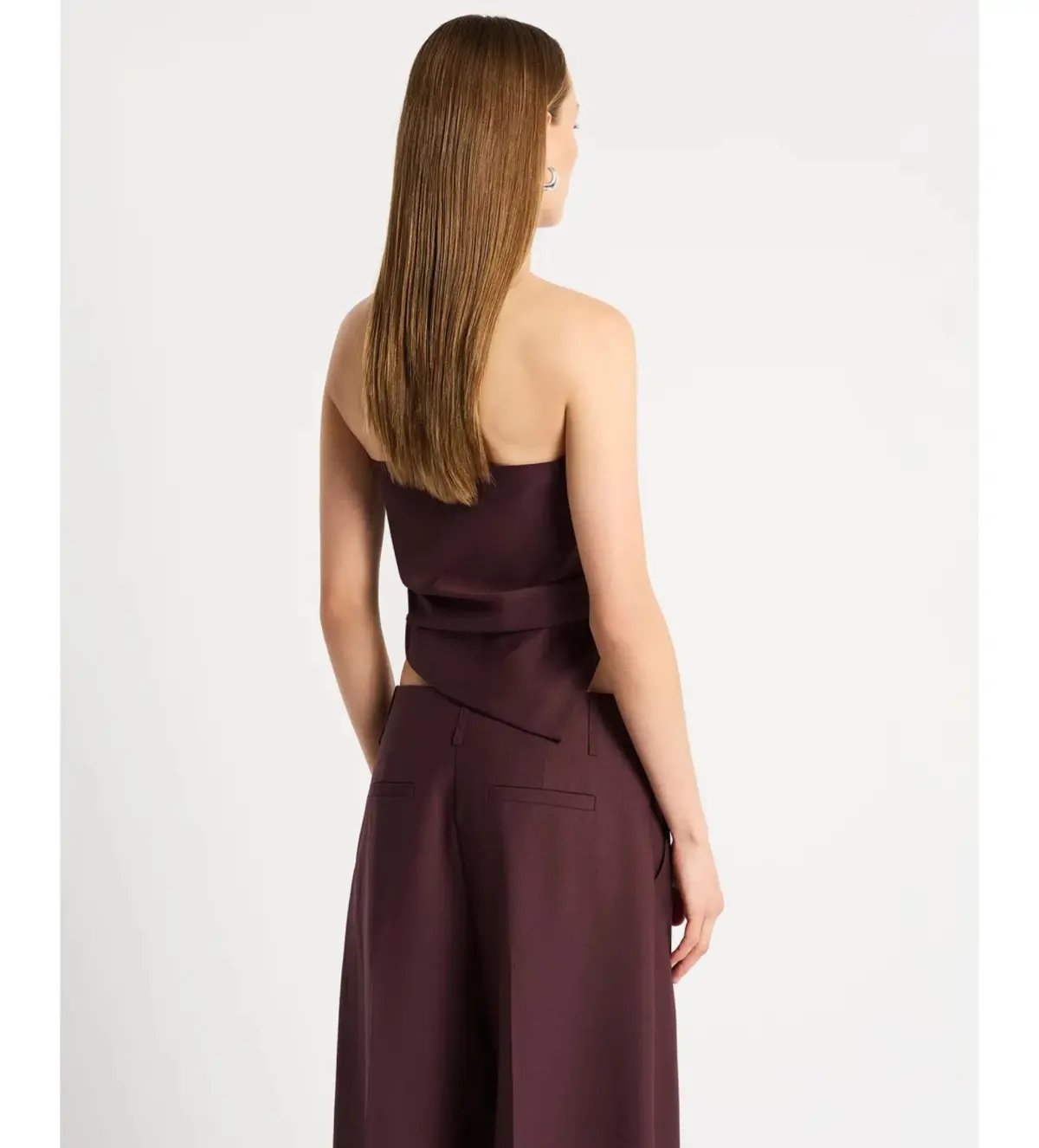 Sass & Bide Hindsight Bodice and Pants Set Merlot Size AU 8 photo 5