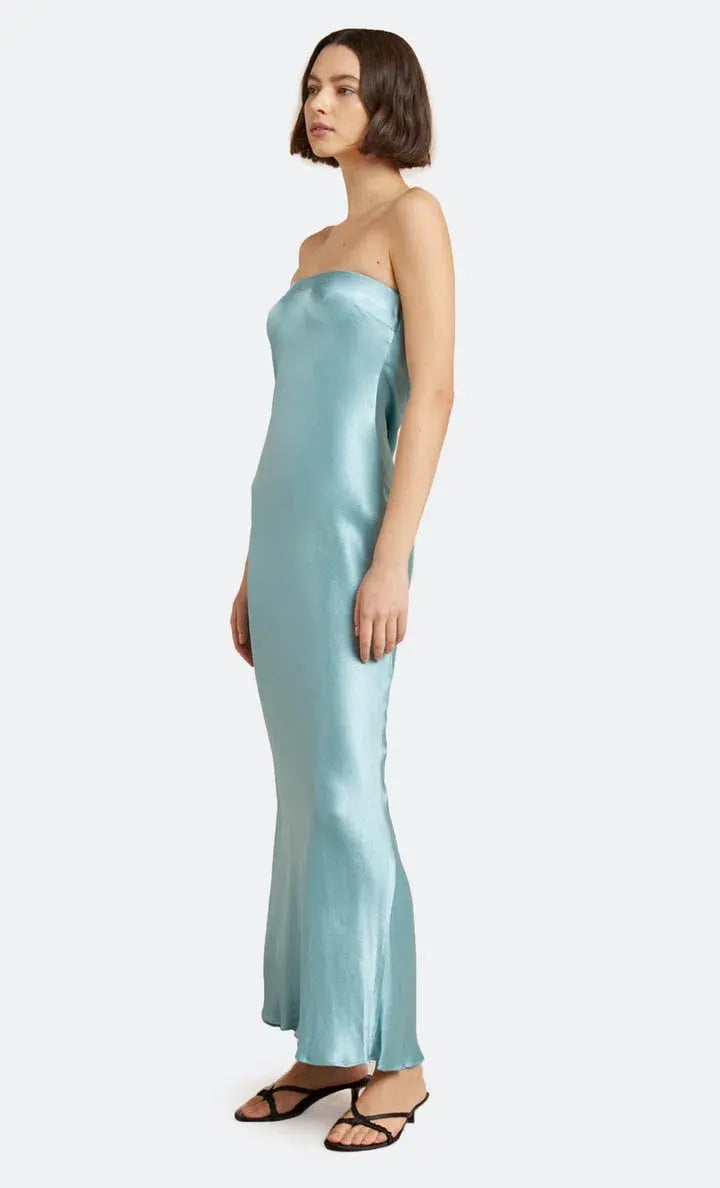 Bec & Bridge Moon Dance Strapless Dress Sea Spray Size 6 photo 2