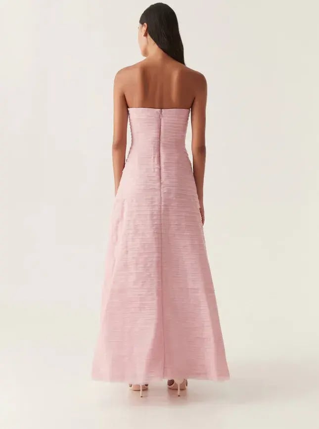 Aje Soundscape Maxi Dress Pink Size 6 photo 2