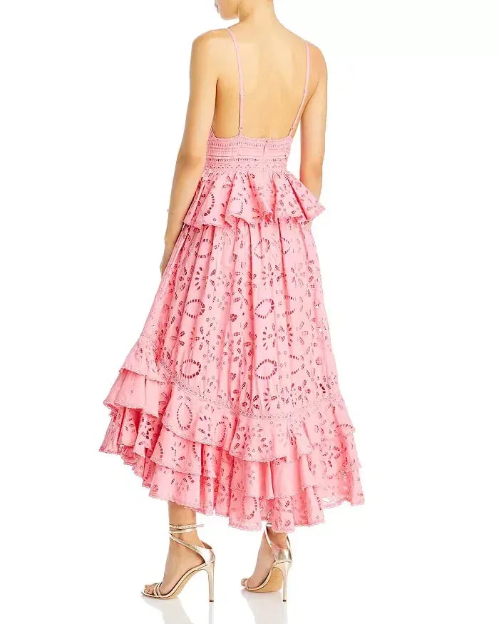 Rococo Sand Moss Tiered Maxi Dress Pink Size S / AU 8 photo 2