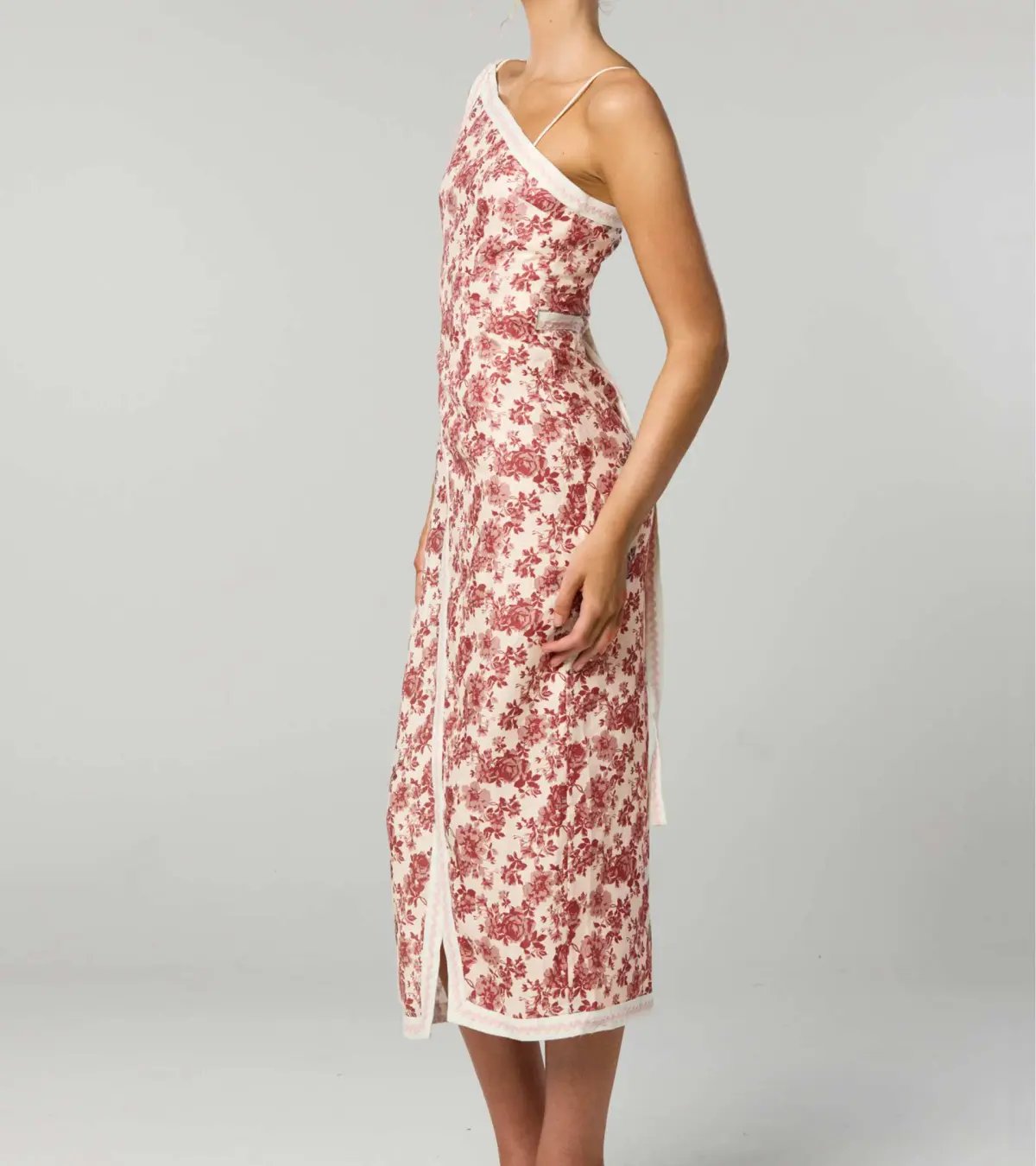 Winona Asymmetrical Dress Floral Size 6 photo 4