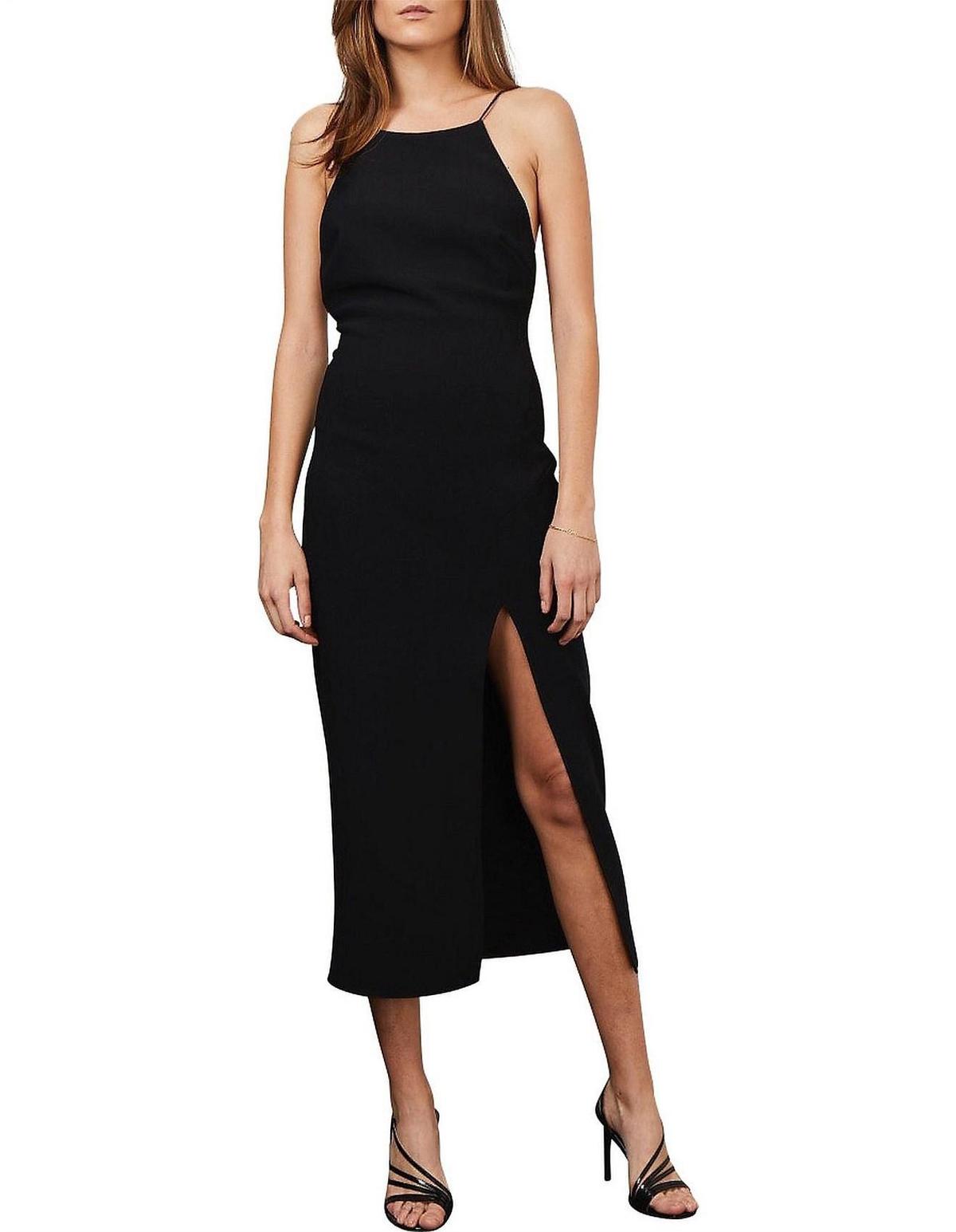 Bec & Bridge Margaux Low Back Dress Black Size AU 8 photo 5