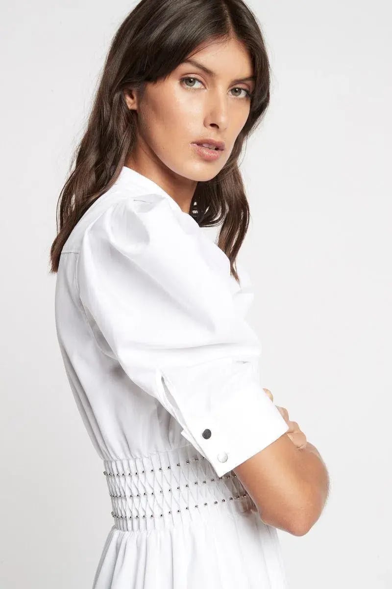 Sass & Bide Electric City White Shirt Dress White Size 6 photo 2