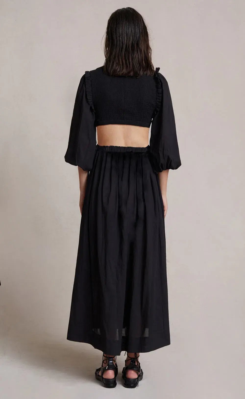 Bec & Bridge Willow Canyon Midi Dress Black Size 12 photo 2