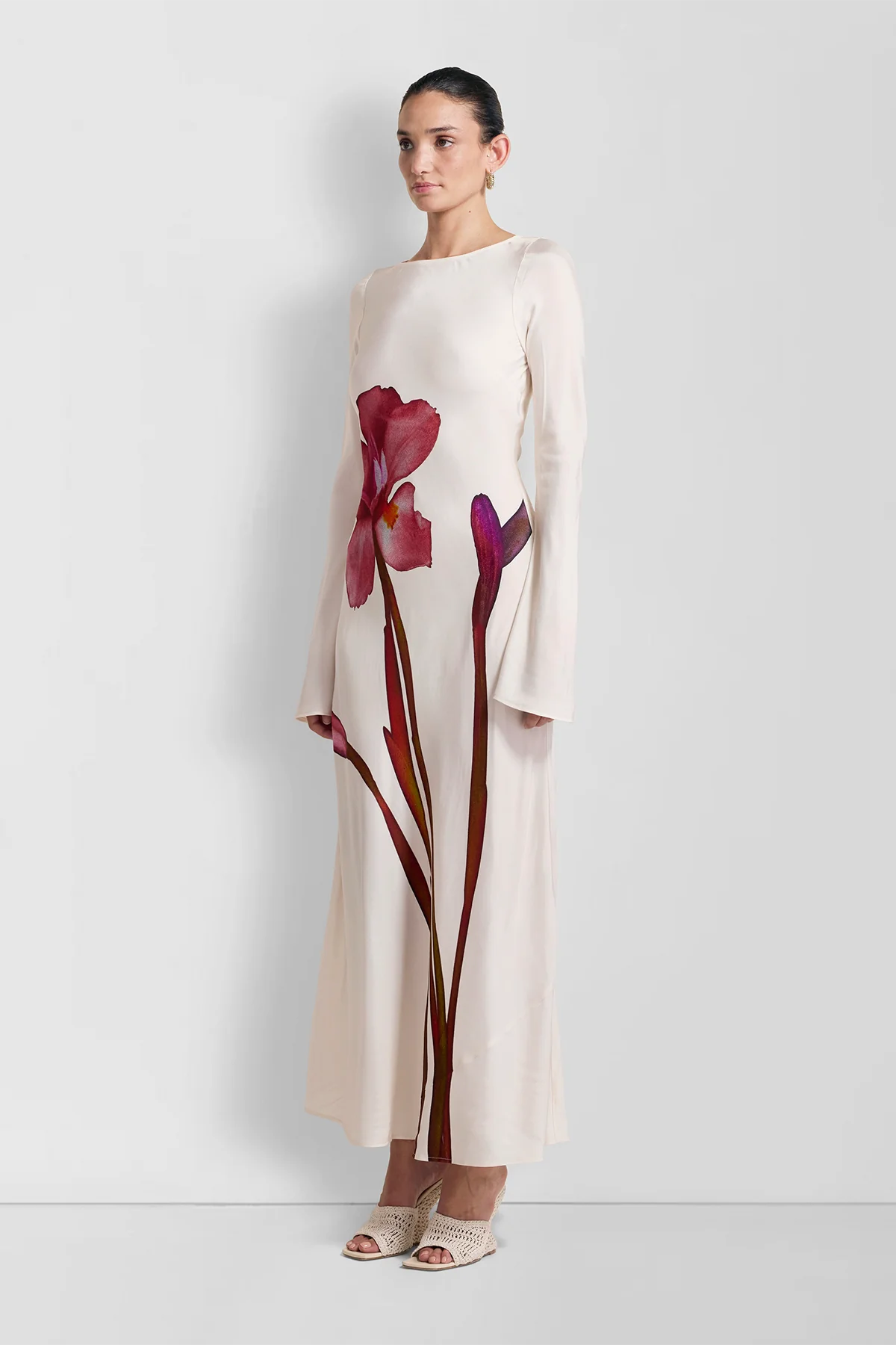THE WOLF GANG THEA MAXI DRESS - PORCELAIN photo 2