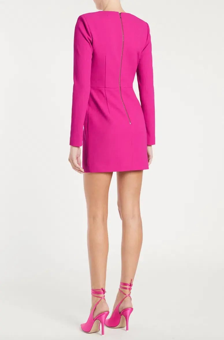 Rebecca Vallance Cupid's Bow Lace Up Mini Dress Pink Size 10 photo 2