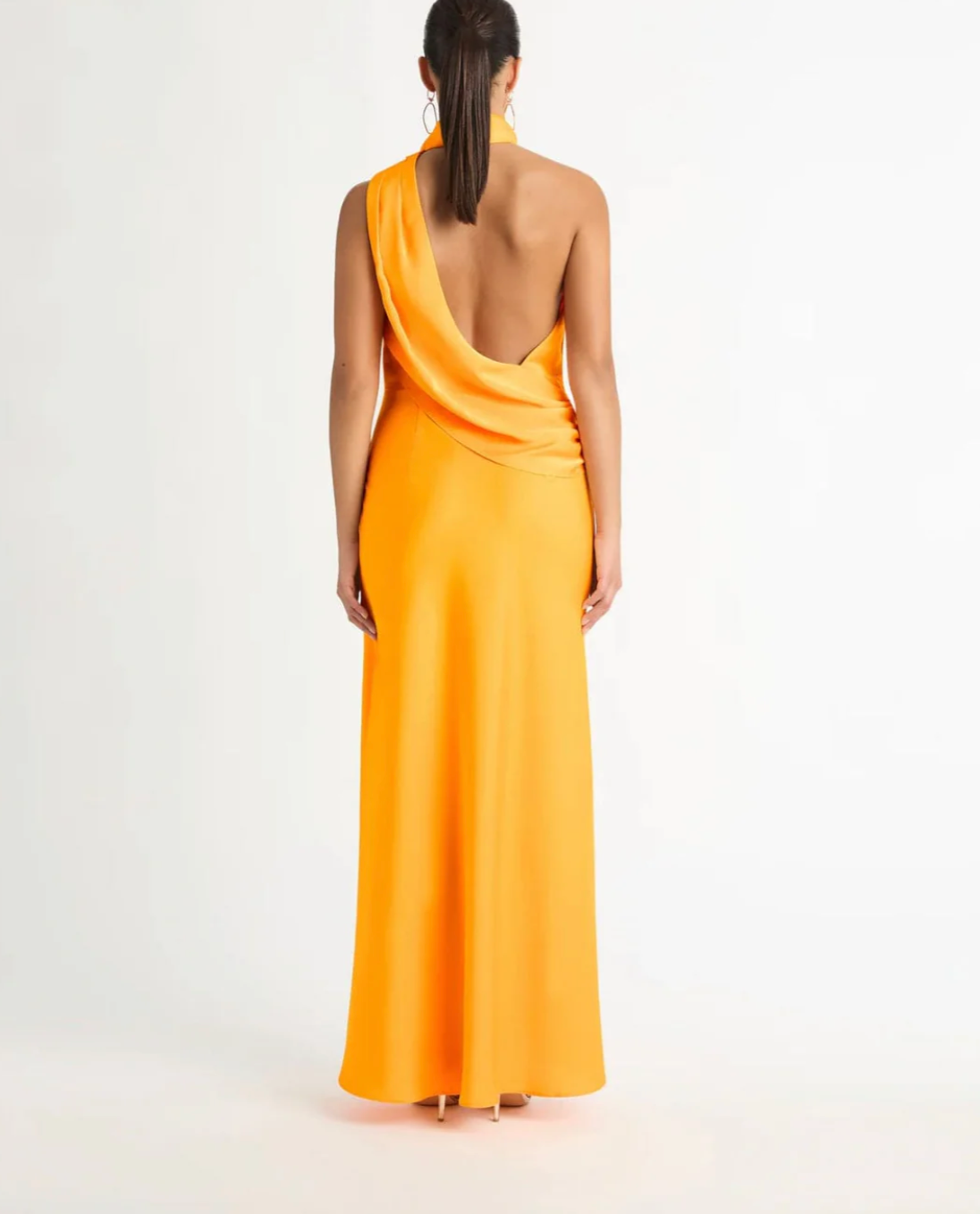 VENUS MAXI DRESS ORANGE BLUE photo 4