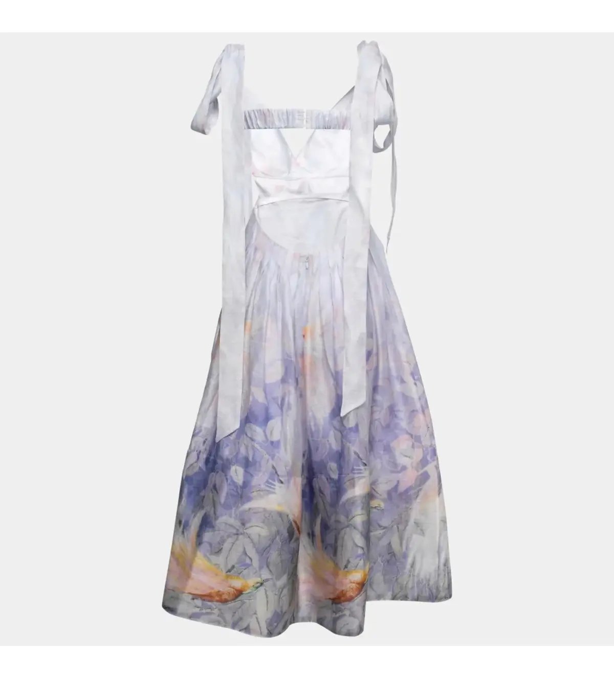 Zimmermann Candescent Bralette Gown Lavender Bird Size 2 AU 12 photo 7