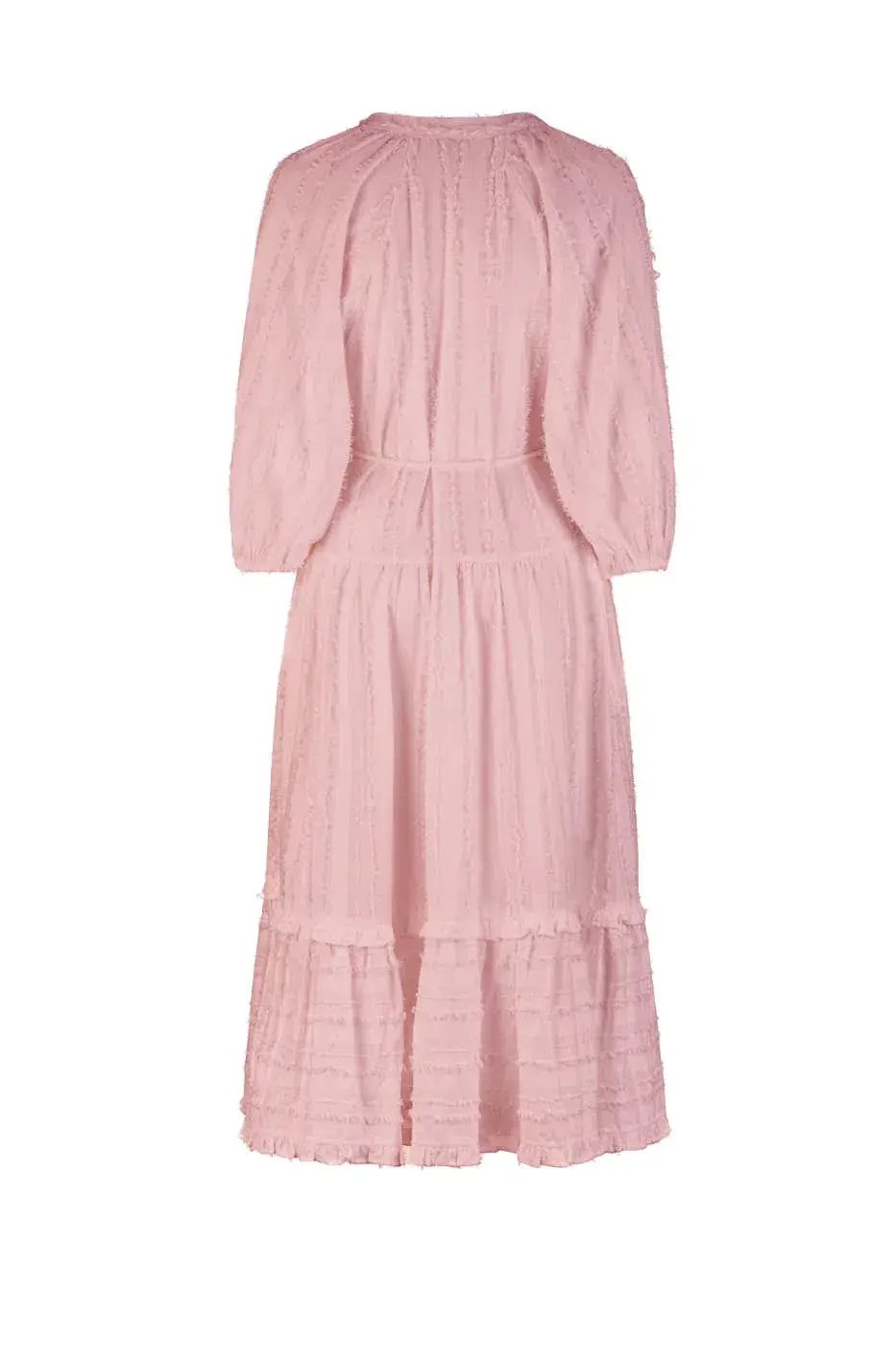 Tigerlily Okimi Charley Midi Boho Dress Whisper Pink Size 10 photo 4