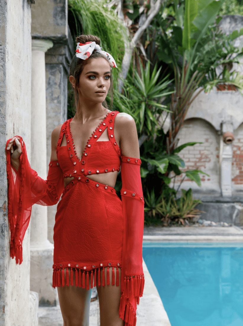 Eliya the Label Lolitta Dress Red Size 10 photo 2
