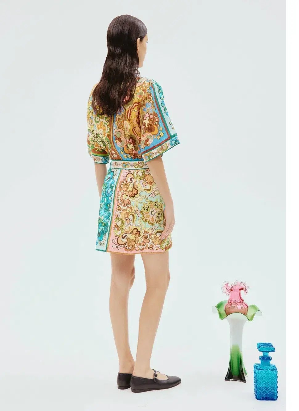 Alemais Dreamer Shirt Dress Multi Floral Size 6 photo 3